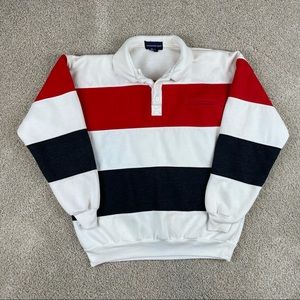 Vintage clay brooke sport striped sweatshirt